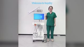 Unit stomatologiczny z kamerą wewnątrzustną, regulowaną lampą badawczą LED i komputerem z systemem Windows