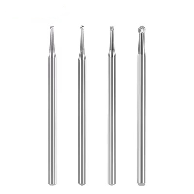 Zębowe laboratorium Tungsten Carbide Burs 10 sztuk / pudełko Dental Round Carbide Burs do polerowania