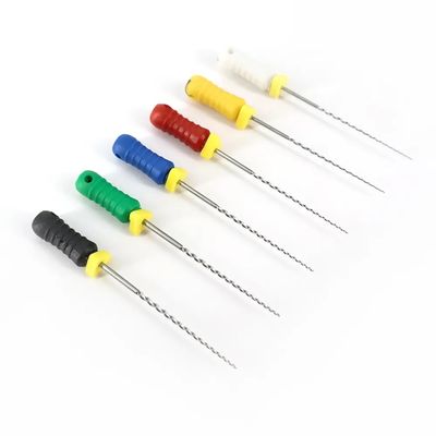 Gwarancja jakości Pliki stomatologiczne ręczne 25mm # 15-40 Pliki z zębami z niecodziennej stali