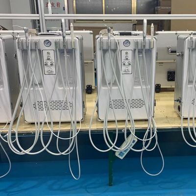 Przenośny unit stomatologiczny Anzhe Mobile z turbiną, z uchwytem na 4 narzędzia, system przenośnego unitu stomatologicznego z wbudowanym kompresorem powietrza