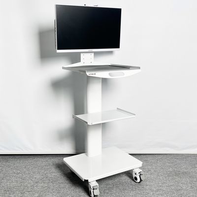 Szpitalny skaner ustny Mobilny wózek pielęgniarski 3-warstwowy wózek stomatologiczny Mobilny wózek ze stali nierdzewnej z wbudowanym gniazdem