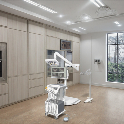 Wysokiej klasy unit stomatologiczny z oświetleniem operacyjnym LED w kształcie motyla, mobilny wózek stomatologiczny do gabinetu dentystycznego, przenośny unit stomatologiczny