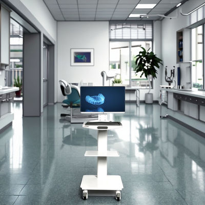 Sprzęt do szpitala dentystycznego Komputerowy mobilny wózek dentystyczny Mobilny wózek szpitalny Mobilny wózek ze stali nierdzewnej z hamulcem