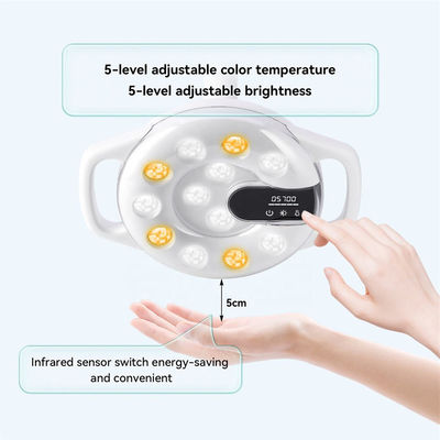 Lampa LED do chirurgii stomatologicznej do fotela dentystycznego, lampa do terapii jamy ustnej, 12 diod LED dwukolorowych, światło dentystyczne