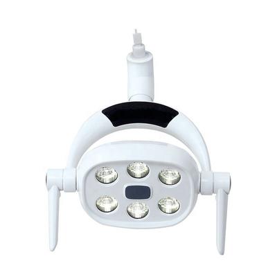 6 LED Dentystyczna lampa indukcyjna do unitu stomatologicznego 9W Regulowana lampa LED do chirurgii jamy ustnej Typ czujnika Bezcieniowa lampa operacyjna