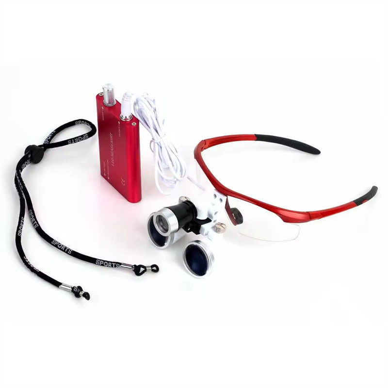 Lupa stomatologiczna 2.5X/3.5X z oświetleniem LED - przydatne narzędzie chirurgiczne, lupy stomatologiczne