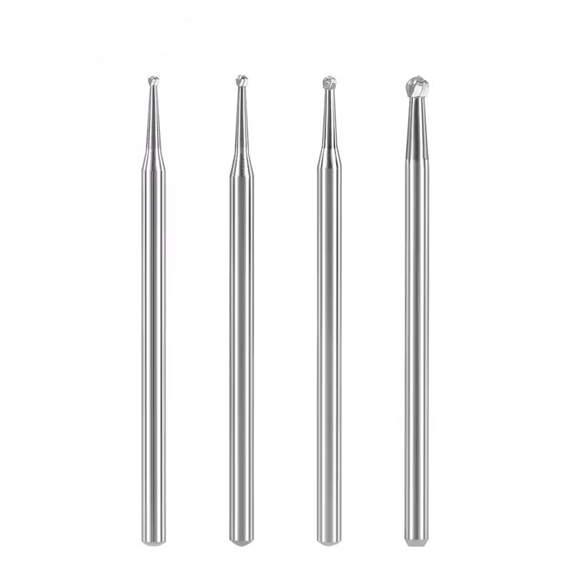 Zębowe laboratorium Tungsten Carbide Burs 10 sztuk / pudełko Dental Round Carbide Burs do polerowania
