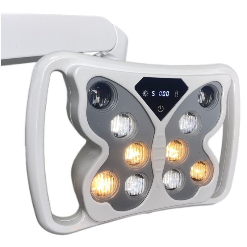 70000 LUX Lampa operacyjna stomatologiczna 10 żarówek Lampy chirurgiczne w kształcie motyla dla jednostki stomatologicznej