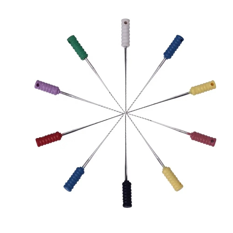 Dentystyczny zadziorowy broach do użytku ręcznego