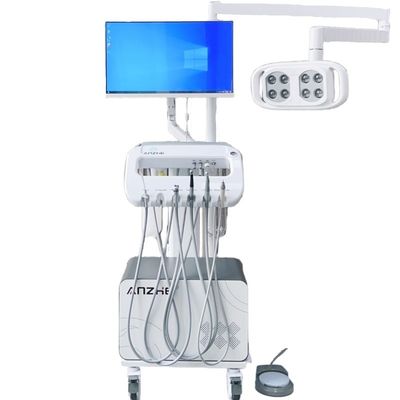 Dobra cena. Profesjonalny mobilny wózek zestawu stomatologicznego dla weterynaryjnego zestawu turbiny stomatologicznej z sprężarką powietrza w Internecie