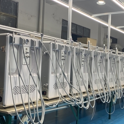 Mobilny wózek dentystyczny Przenośna jednostka dentystyczna z kompresorem powietrza 550W Przenośny mobilny unit dentystyczny