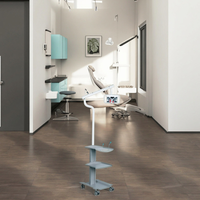 Wysoce wydajna maszyna do wybielania zębów Błękitny Czerwony Fioletowy 3 kolorystyczne zęby wybielające światło z mobilnym wózkiem