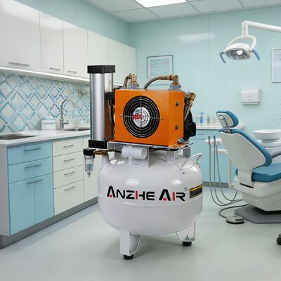 Dobra cena. CE Approved 32L Dental Air Compressor with Air Dryer Silent Oil Free Medical Air Compressor dla sprzętu kliniki stomatologicznej w Internecie