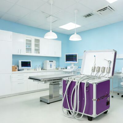 Dobra cena. Mini przenośny zestaw stomatologiczny z kompresorem powietrza, mobilna turbina stomatologiczna, pełny zestaw przenośnego sprzętu stomatologicznego w Internecie