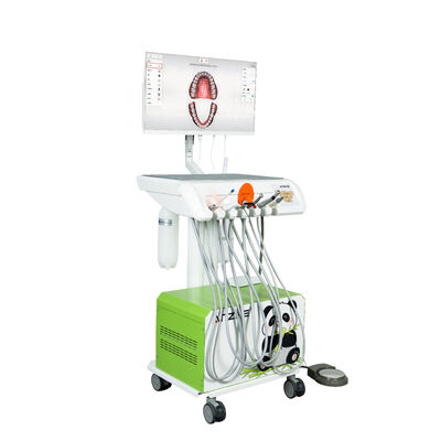 Dobra cena. Weterynaryjny wózek dentystyczny z kamerą doustną Przenośny unit stomatologiczny dla zwierząt Mobilna stacja robocza dla weterynarza ze sprężarką powietrza OEM w Internecie