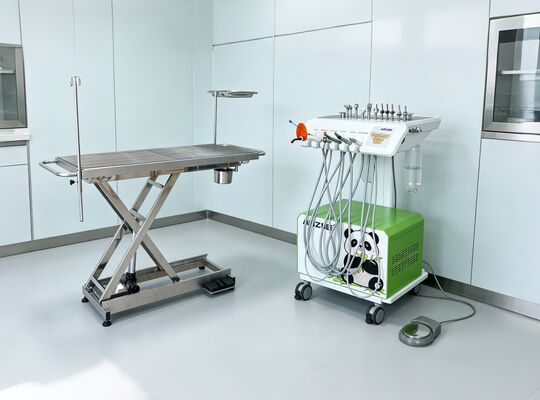 Dobra cena. Przenośna jednostka stomatologiczna weterynaryjna w stylu Panda Profesjonalne sprzęt stomatologiczny dla zwierząt domowych dla małych klinik zwierzęcych w Internecie
