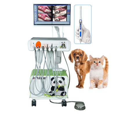 Kamera HD do jamy ustnej Weterynaryjna stacja robocza do zastosowań stomatologicznych Komputer typu „wszystko w jednym” Mobilny system stomatologiczny dla weterynarza Win10 Plug & Play Kompletne rozwiązanie w zakresie stomatologii weterynaryjnej