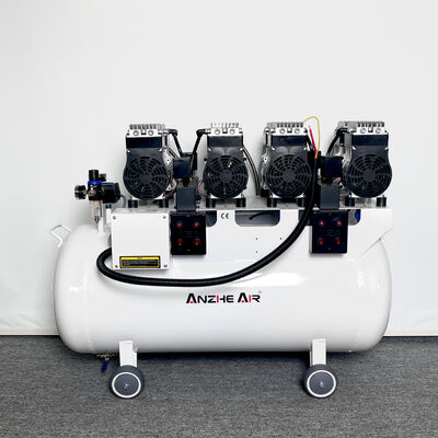 Dobra cena. Kompresor powietrza stomatologicznego bez oleju silny 128L 3400W Klinika stomatologiczna Pompa powietrzna 420L/min Przepływ powietrza Sprzęt medyczny OEM ODM w Internecie