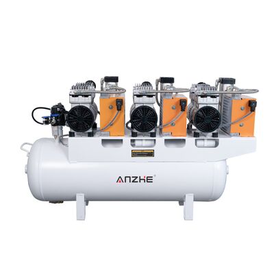 Dobra cena. Bezolejowa sprężarka powietrza dentystycznego 90L z suszarką 2550 W cicha pompa powietrza dentystycznego 315 l/min sprężarka powietrza medycznego dla kliniki dentystycznej szpitala w Internecie