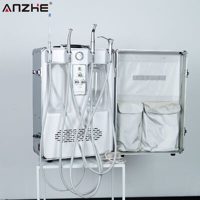Dobra cena. Przenośny Mobilny Zestaw Stomatologiczny o Mocy 550W, ze Zbiornikiem Powietrza ze Stali Nierdzewnej 6L i Niskim Poziomem Hałasu 38dB dla Klinik Stomatologicznych w Internecie