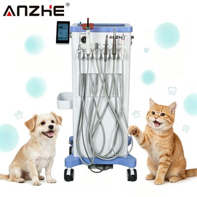 Dobra cena. ANZHE Veterinary Mobile Dental Unit 550W All-in-One zintegrowana stacja dentystyczna dla zwierząt domowych z 58dB ultra cichą obsługą w Internecie