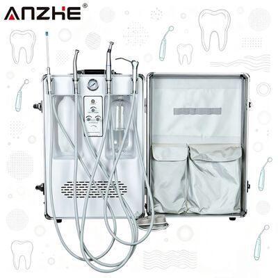 Dobra cena. ANZHE Dental Unit Suitcase Top Configuration Mobile Dental Unit with Built in 550W Air Compressor for Dental and Vet Clinic w Internecie