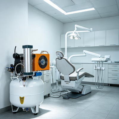 Dobra cena. Kompresor powietrza stomatologicznego bez oleju Silent 40L z suszarką 55dB Niski hałas dla klinik stomatologicznych w Internecie