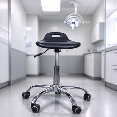Dobra cena. ESD Stolec stomatologiczny z sterowaniem statycznym, regulowaną wysokością i przewodzącymi kółkami do klinik stomatologicznych w Internecie