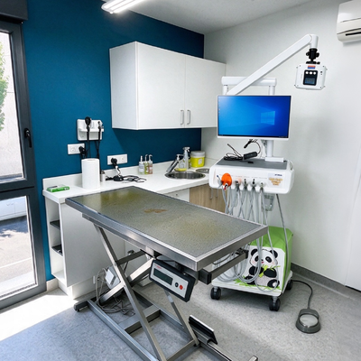 Wszystkie w jednym stanowisku pracy weterynaryjnej stomatologicznej z cyfrowym czujnikiem promieniowania rentgenowskiego i kamerą ustną dla klinik zwierzęcych
